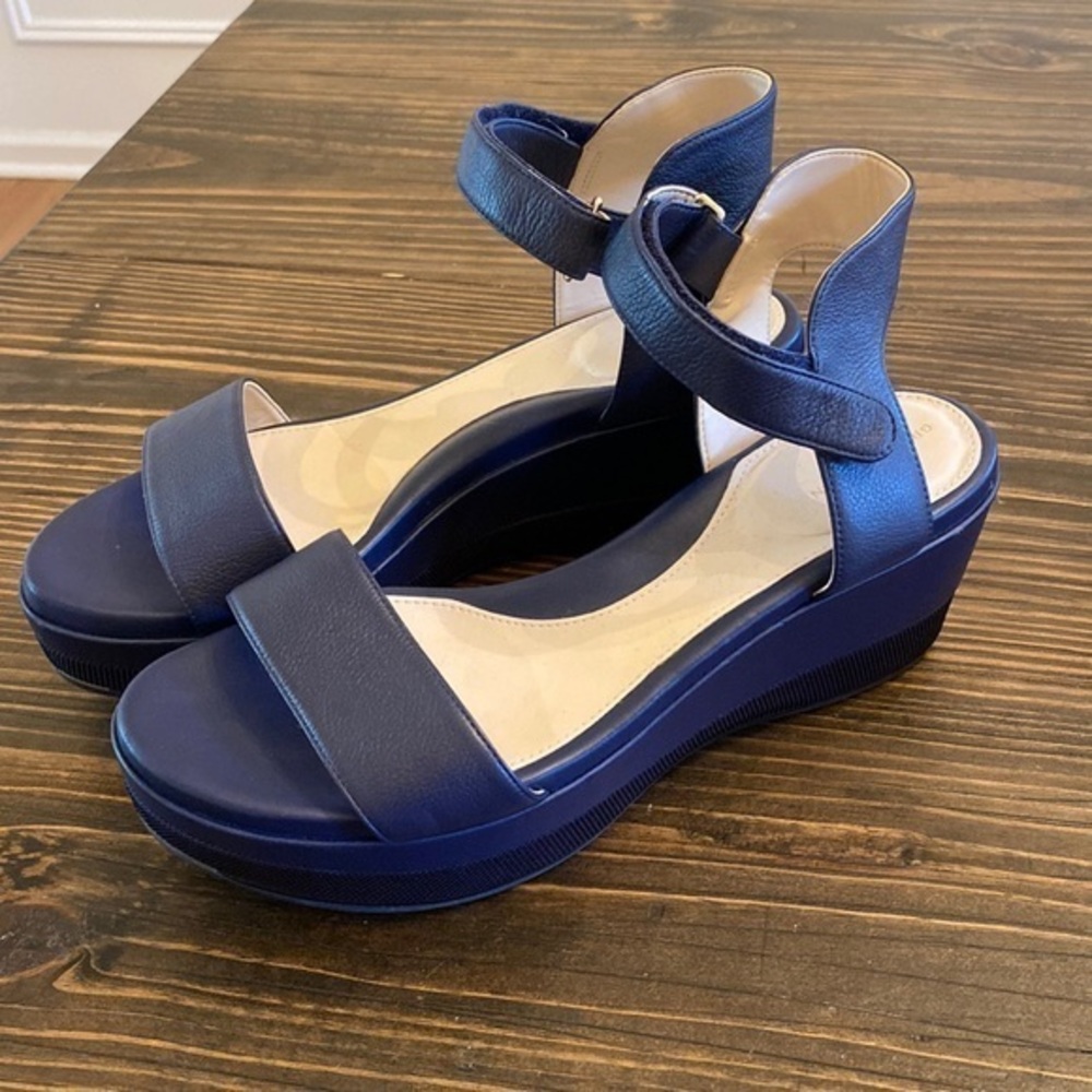 Cole Haan Grand Ambition Women’s Wedges- Navy-‎ Size 10